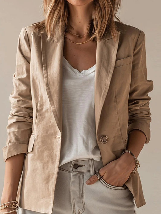 Single-Breasted Tailored Blazer