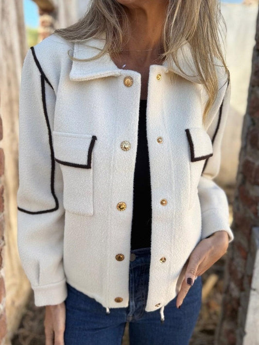 Contrast Stitch Pocket Jacket