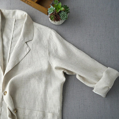 Buttoned Loose Blazer