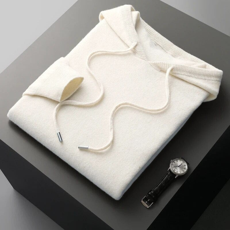 Drawstring Knit Hoodie