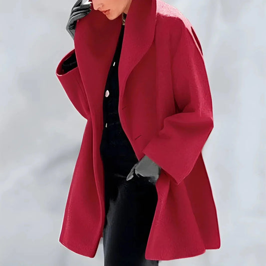 Wide Lapel Open Coat