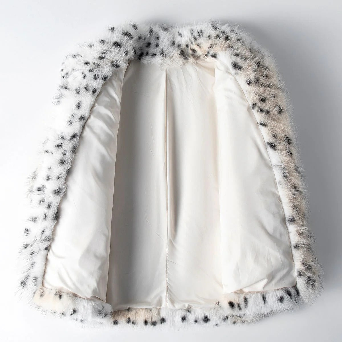 Fall Spotted Faux Fur Coat