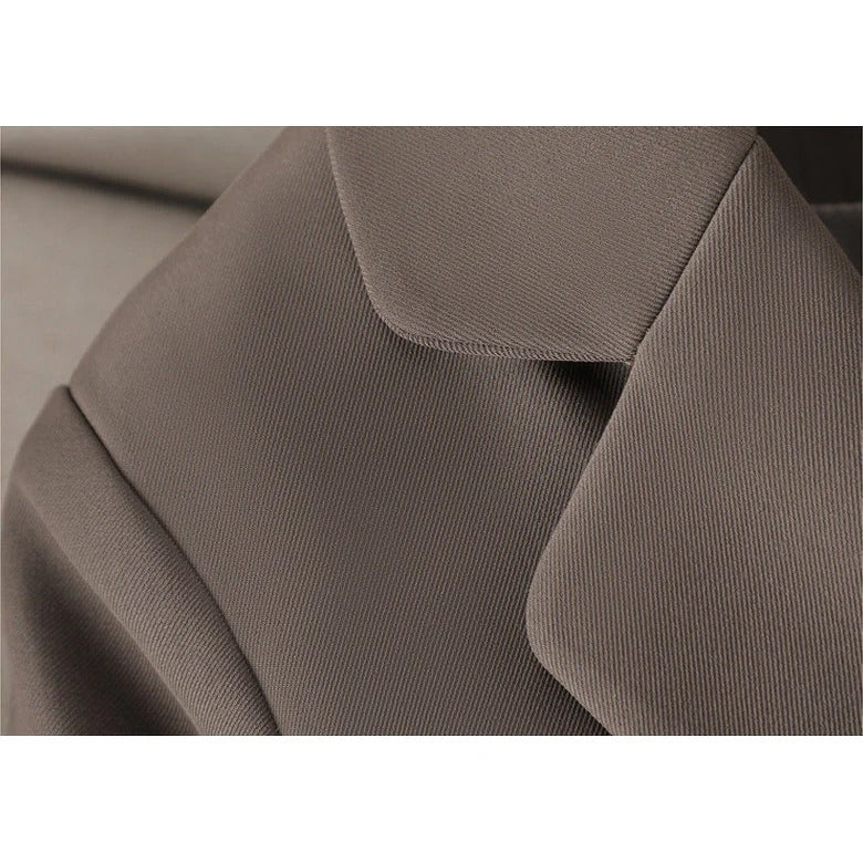 Single-Button Belted Blazer