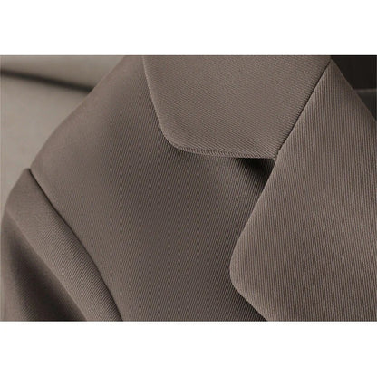 Single-Button Belted Blazer