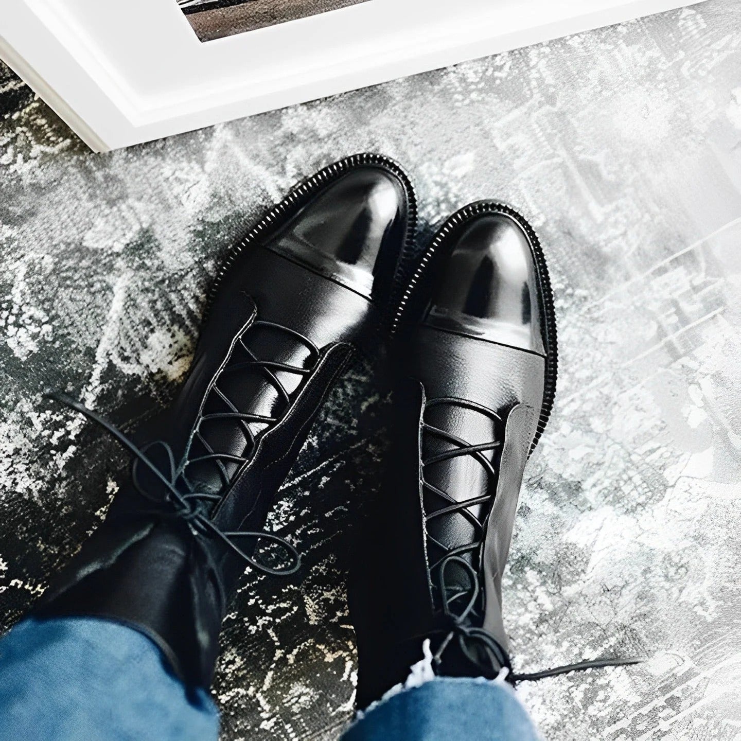 Fall Cap-Toe Lace Boots