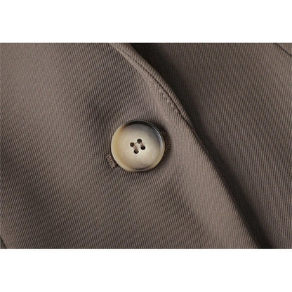 Single-Button Belted Blazer