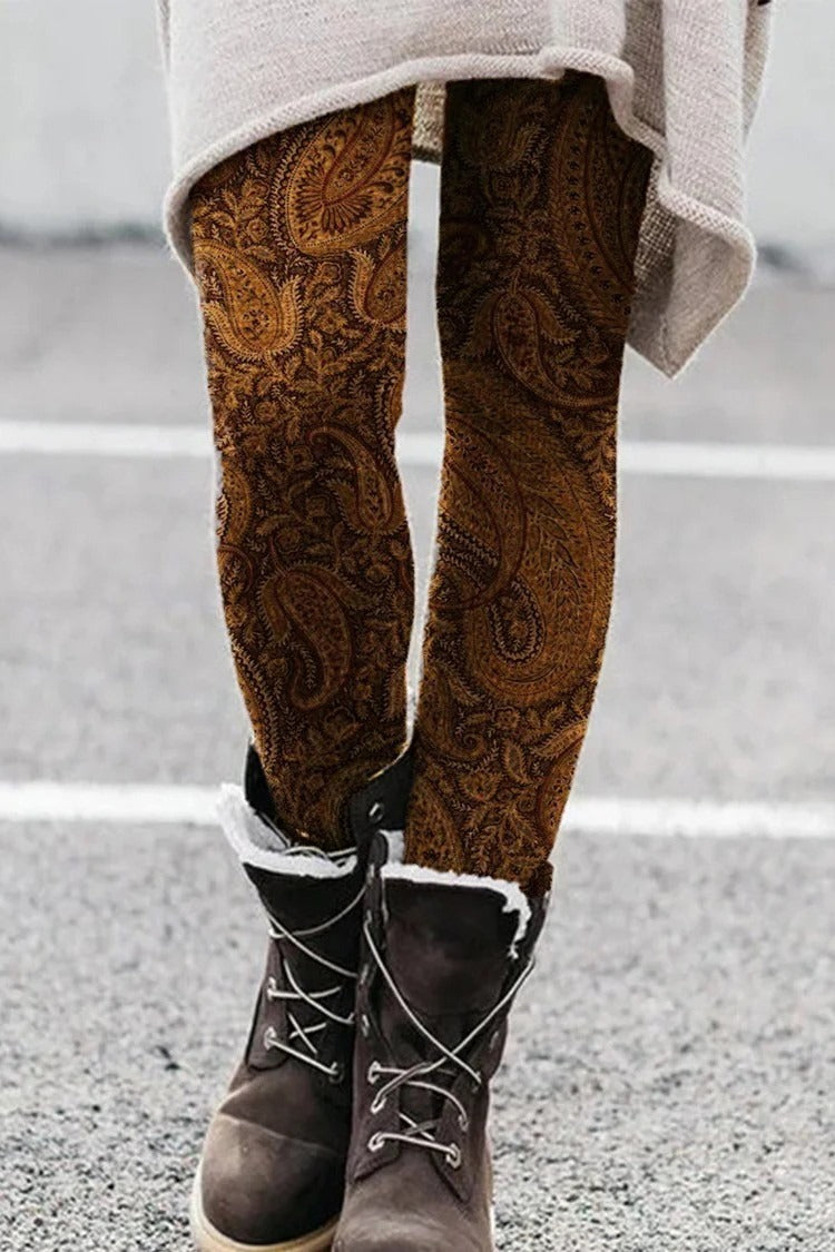 Paisley Pattern Leggings