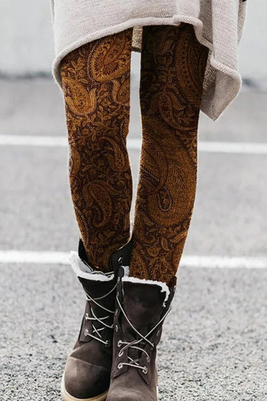 Paisley Pattern Leggings