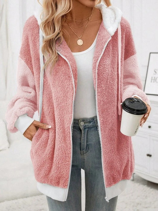 Fall Sherpa Zip Hoodie