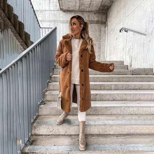 Fall Long Teddy Coat