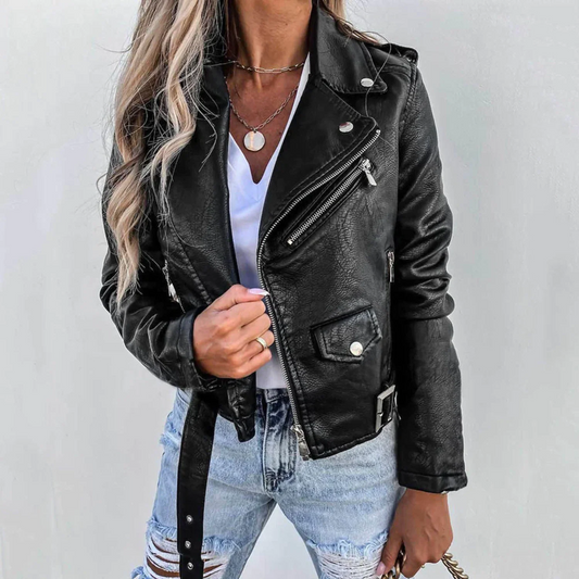 Biker Leather Jacket For Fall