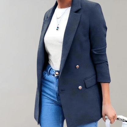 Tailored Double-Breasted Blazer