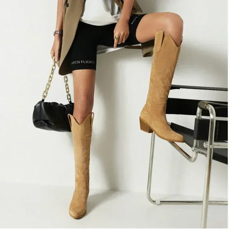 Fall Western Knee-High Boots