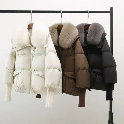 Fall Fur-Trim Puffer Jacket