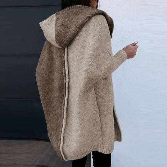 Two-Tone Knit Cardigan