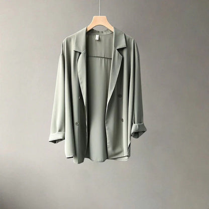 Relaxed Double-Breasted Blazer