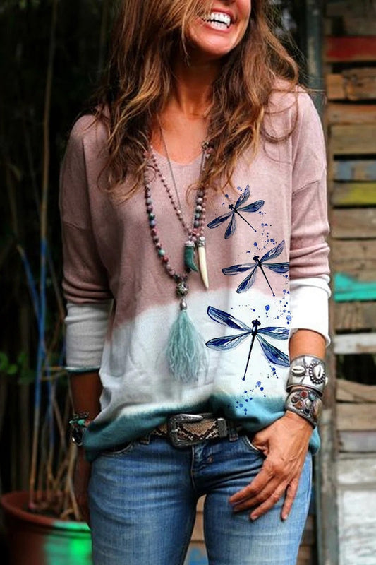 Fall Ombre Dragonfly Top