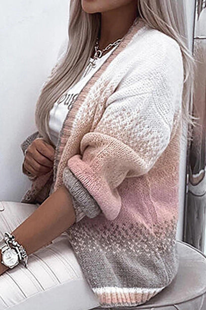 Blush Gradient Knit Cardigan