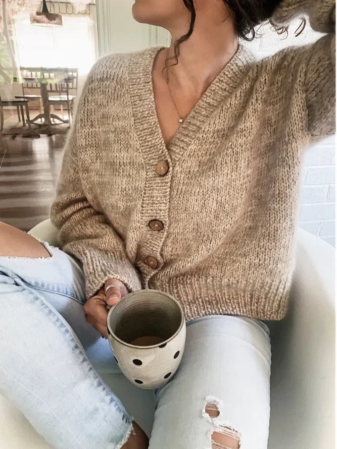 Fall Button Front Cardigan