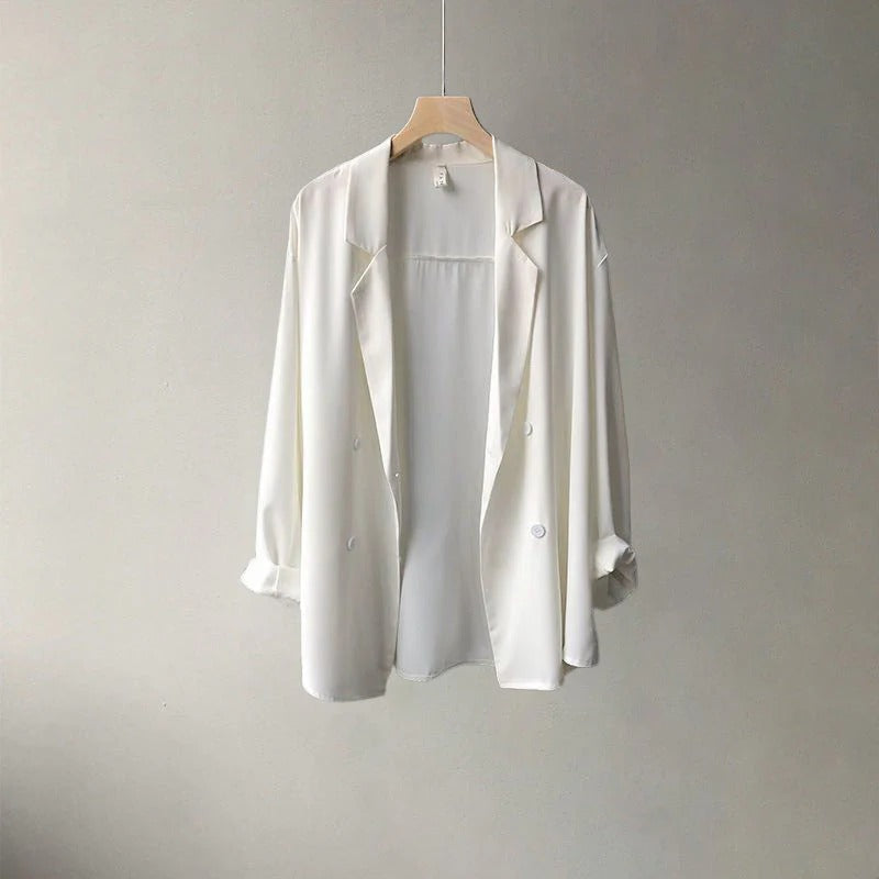 Relaxed Double-Breasted Blazer