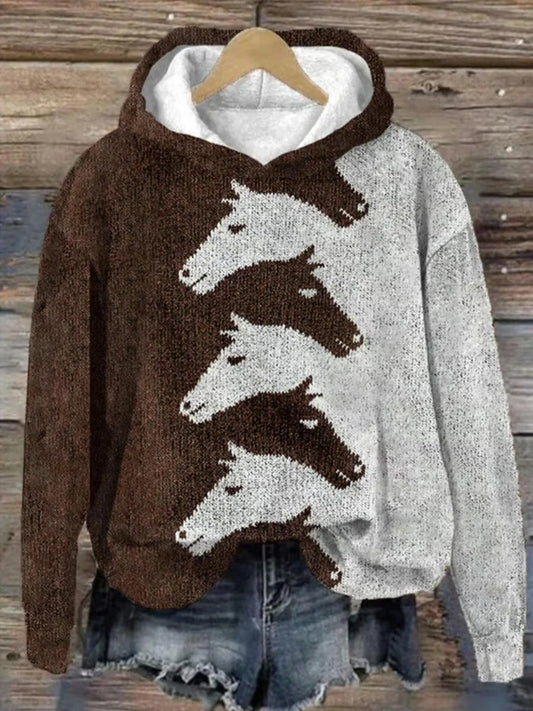 Fall Horse Graphic Hoodie