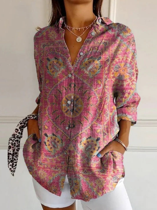 Ornate Pattern Button Shirt