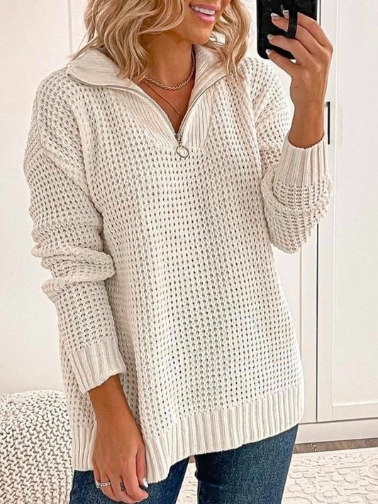 Fall Half-Zip Sweater