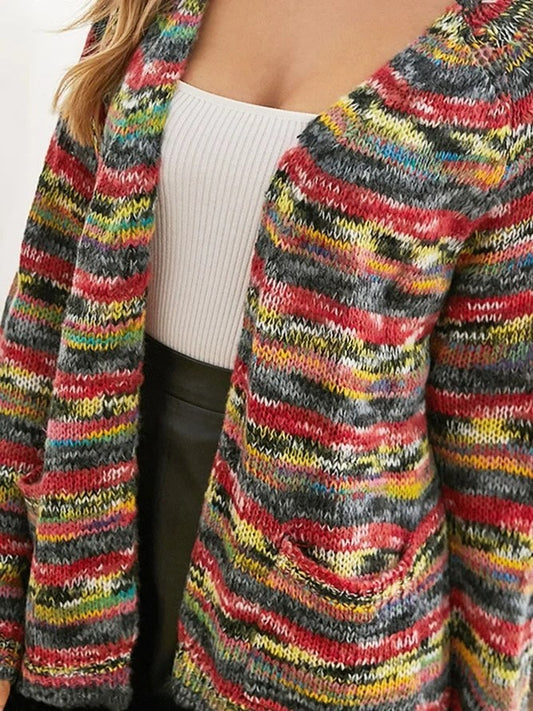Multicolor Knit Cardigan