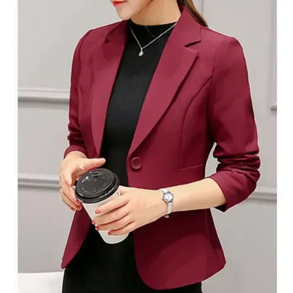 Tailored One-Button Blazer