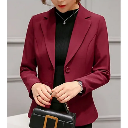 Tailored One-Button Blazer