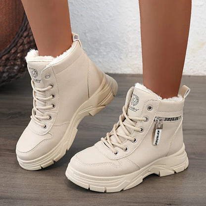 Fall Lace-Up Ankle Boots