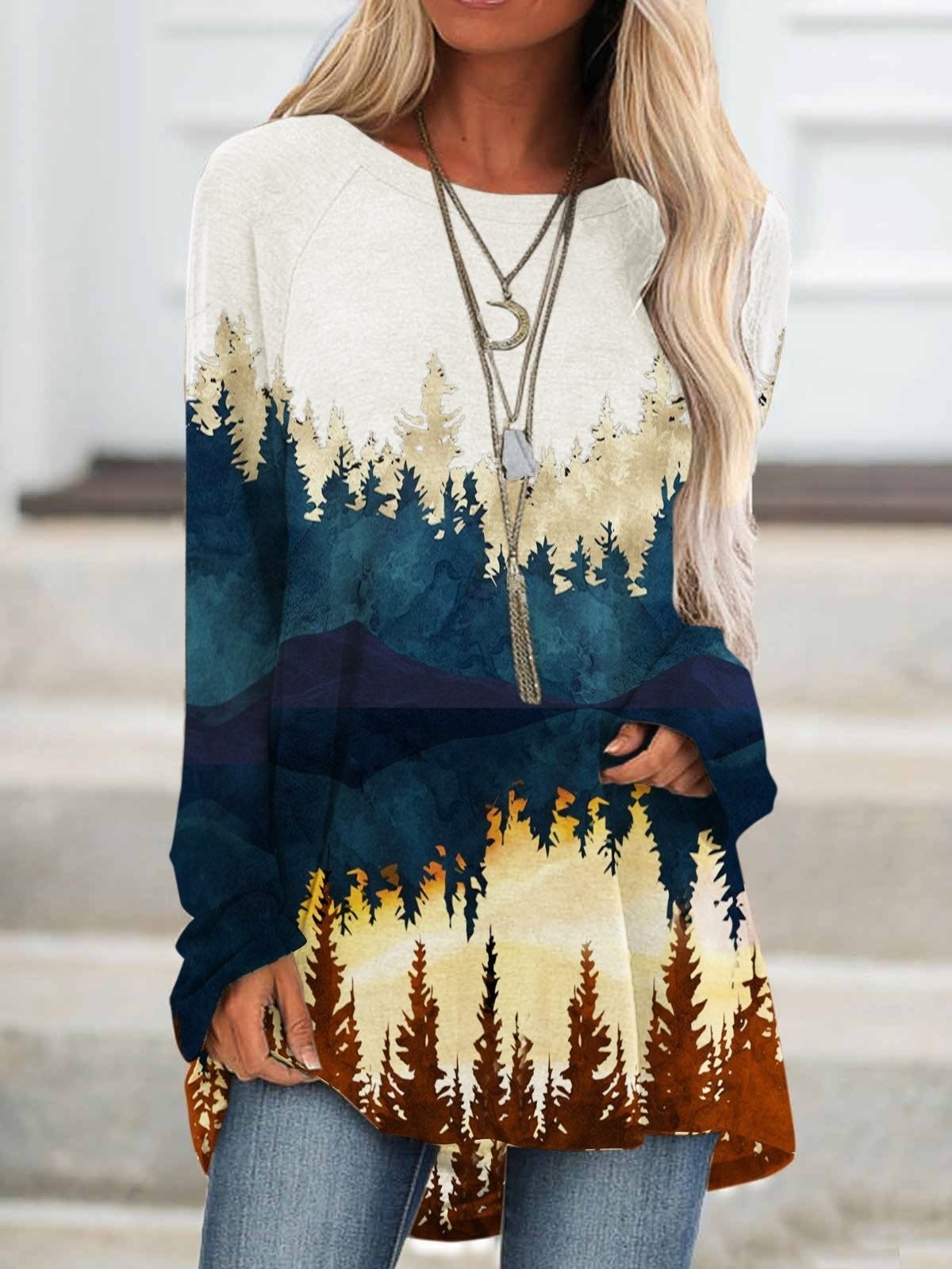 Fall Horizon Forest Top