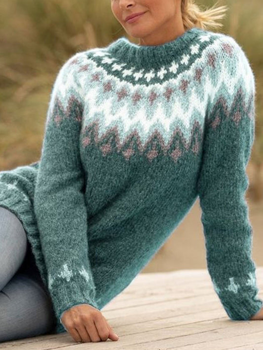 Fall Nordic Pattern Sweater
