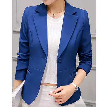 Tailored One-Button Blazer