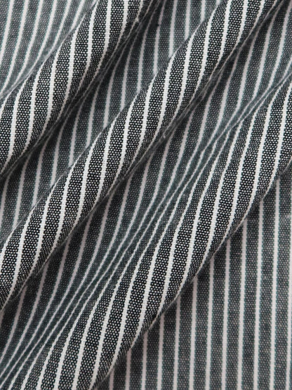 Striped Open-Front Cardigan