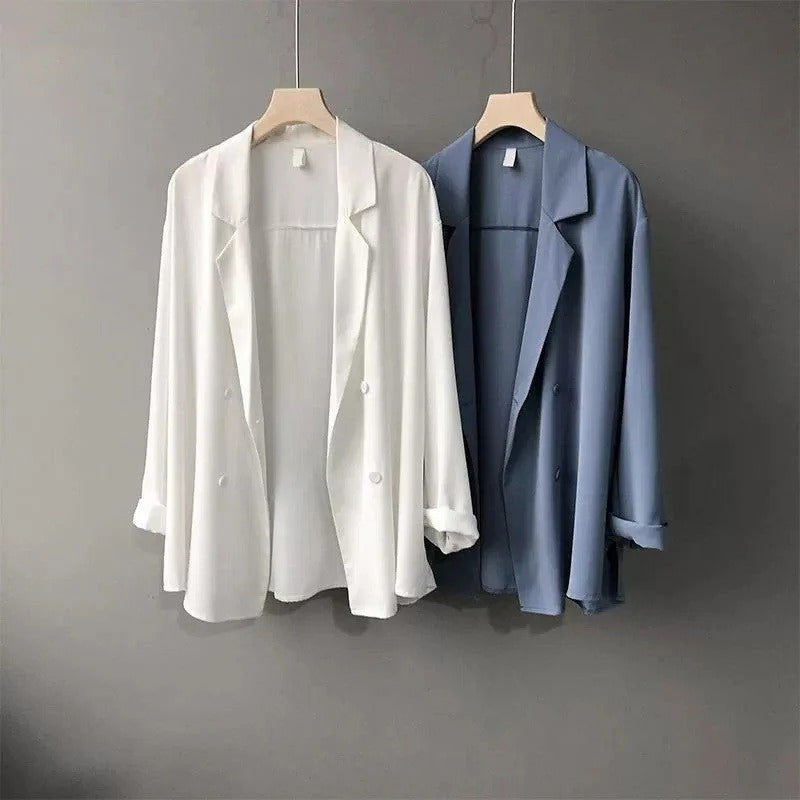 Relaxed Double-Breasted Blazer