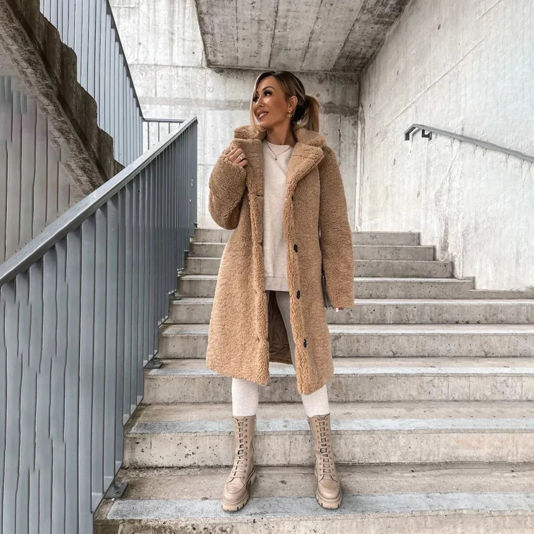 Fall Long Teddy Coat