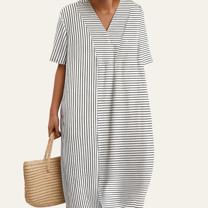 Patterned Summer Dress - Breathable Fabric, Lightweight Feel, Relaxed Fit