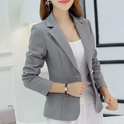 Tailored One-Button Blazer