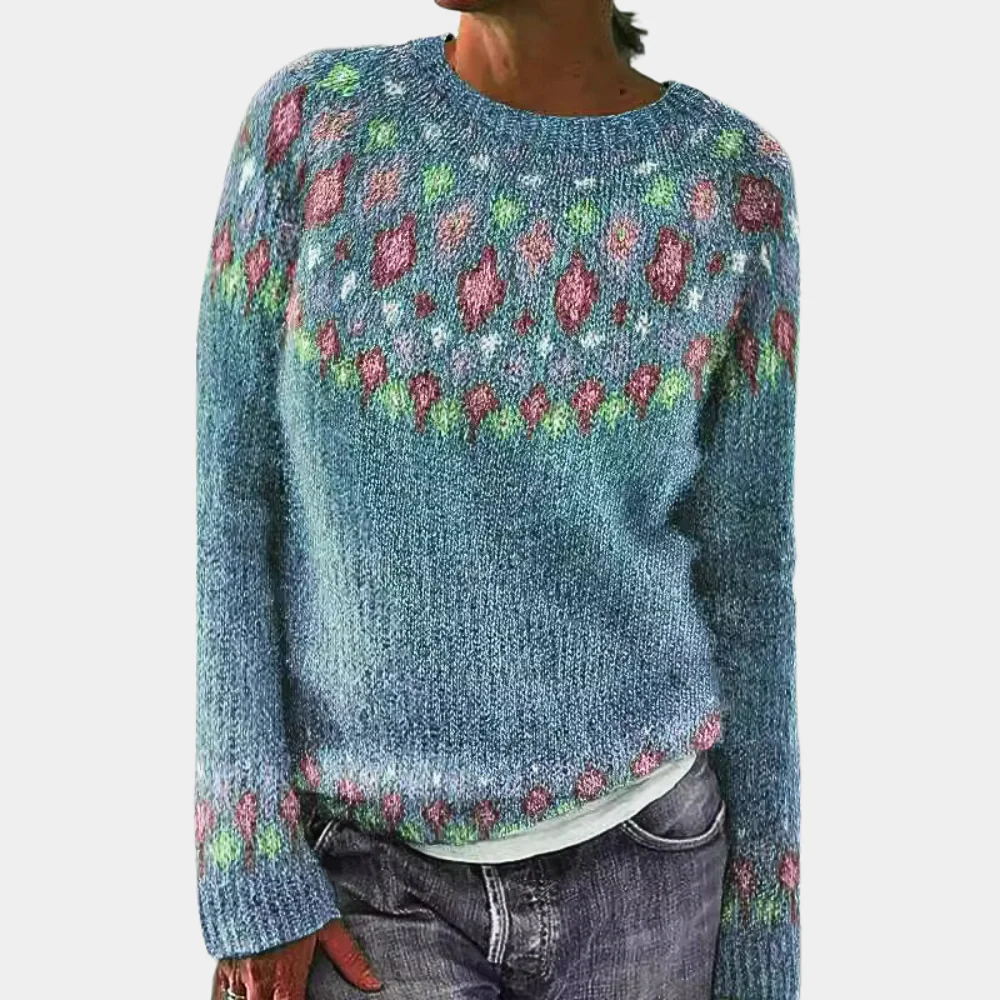Fall Brushed Yoke Sweater