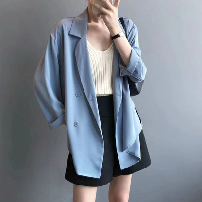 Relaxed Double-Breasted Blazer