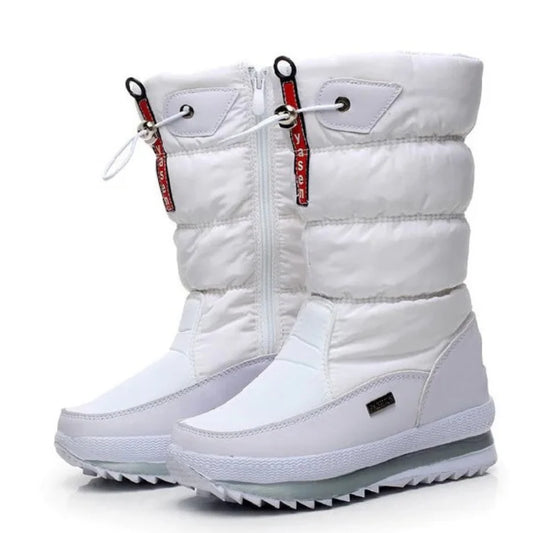 Mid-Calf Boots With Quilted Upper