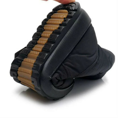 Women’s Quilted Mid-Calf Boots – Front Zip, Insulated Lining, Flat Sole – Fall Outdoor Footwear