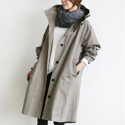 Oversized Button Front Coat