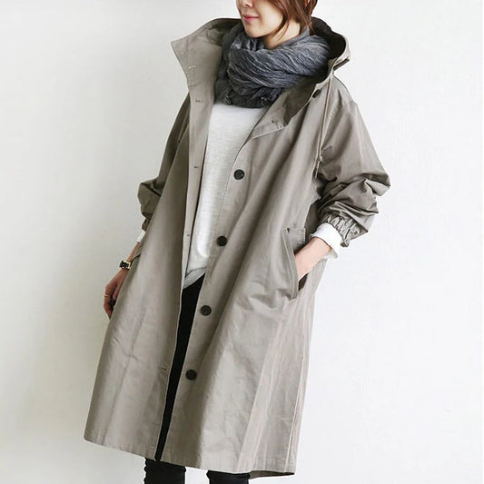 Oversized Button Front Coat