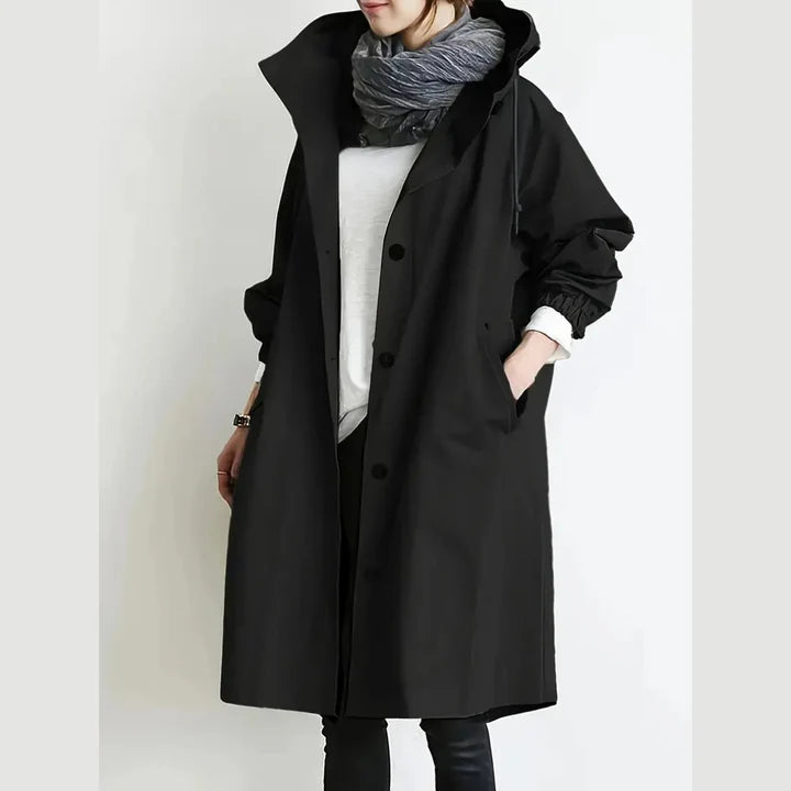 Oversized Button Front Coat