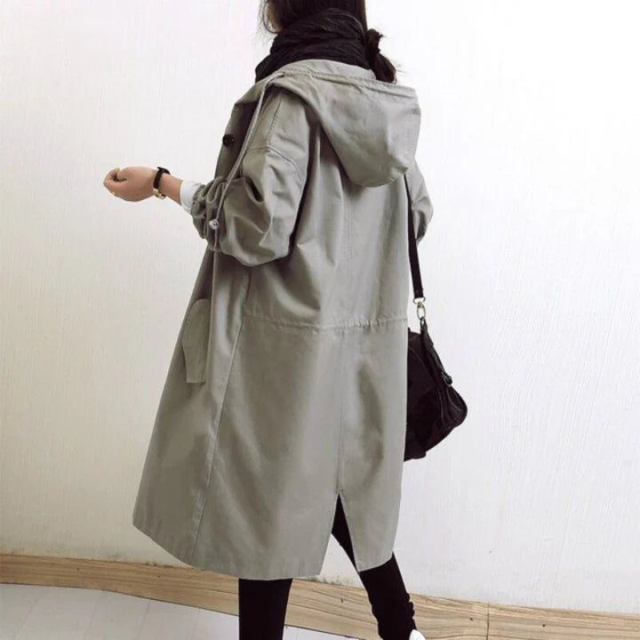 Oversized Button Front Coat