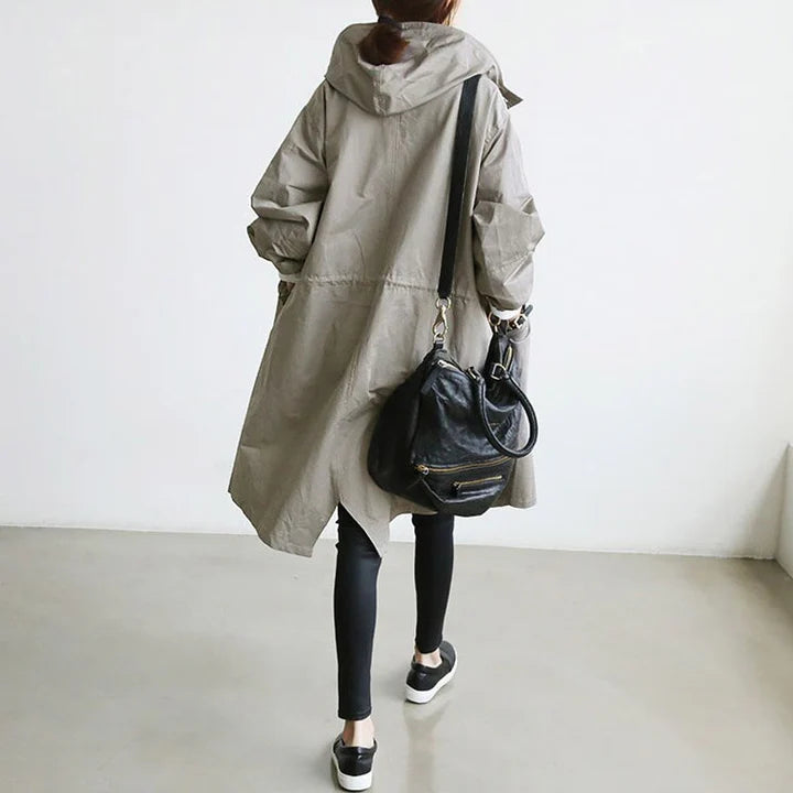 Oversized Button Front Coat