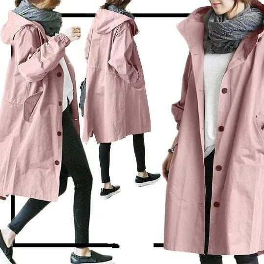 Oversized Button Front Coat