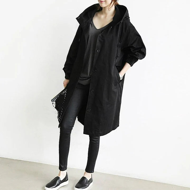 Oversized Button Front Coat
